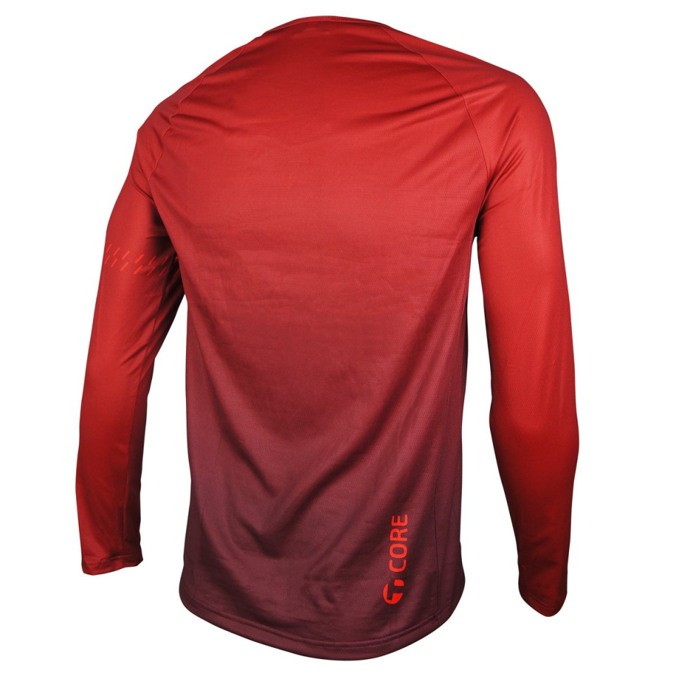 2208 Tineli Core Running shirt LS red Back