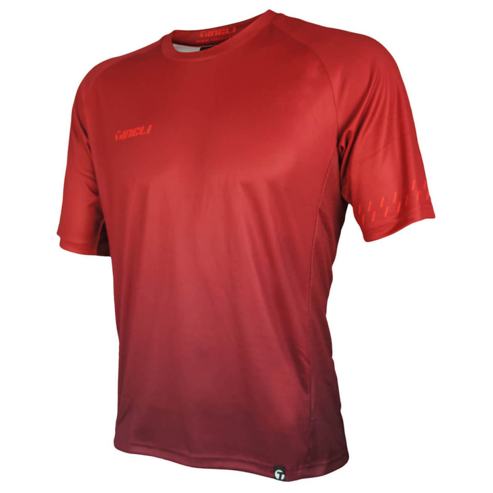 2216 Tineli Red Core Trail Jersey front v2