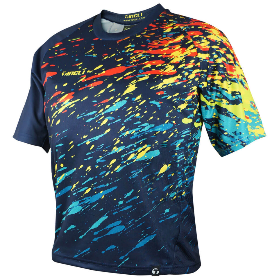 2222 Tineli Splatter KIds trail jersey front