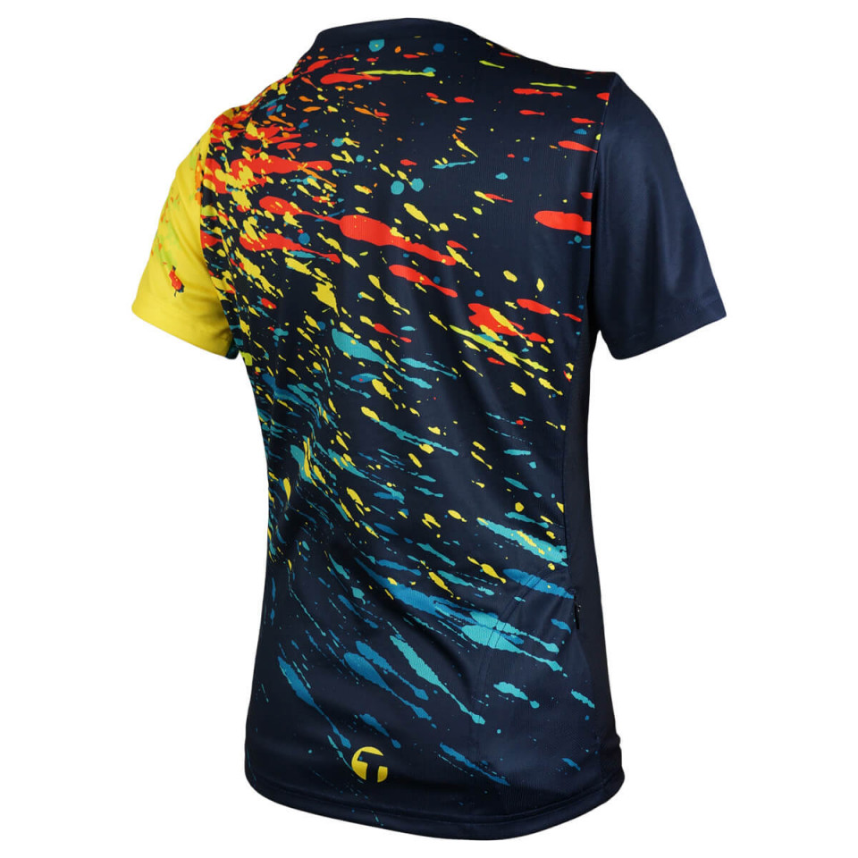 2222 Tineli Splatter WMN Trail jersey back
